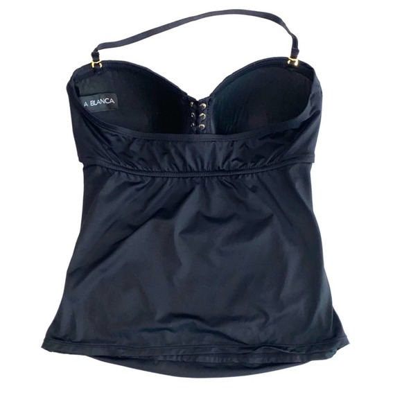 La Blanca Bandeau Tankini Swim Top - Picture 4 of 8